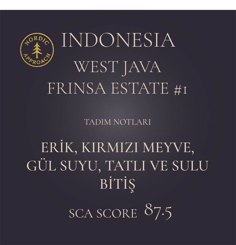 Signature - INDONESIA West Java - Frinsa Estate Honey Saccharomyces cerevisiae #1